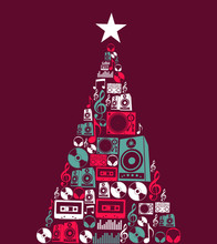 Christmas Music Objects Tree