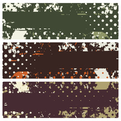 Wall Mural - set of abstract grunge banners, vector illustration