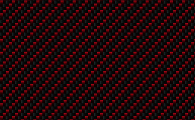 Red carbon fiber pattern