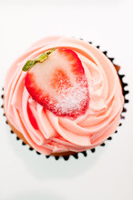 Strawberry Cupcake Top View