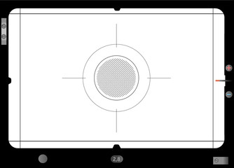 Poster - Classic SLR viewfinder, with free space for your pics, vector