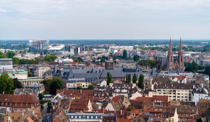 Sticker - View of Strasbourg from a roof of the cathedral