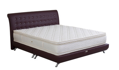 Nice and cozy spring mattress isolated