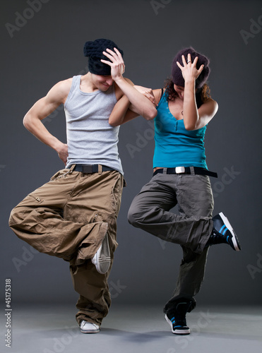 Foto-Stoff bedruckt - Passion dance couple. (von wtamas)
