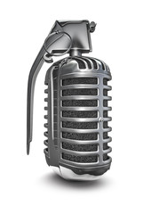 Sticker - Microphone grenade