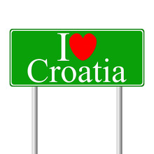 I Love Croatia, Concept Road Sign