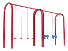 Childrens Swings On Tubular Frame