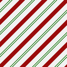 Red, Green And White Striped Fabric Background
