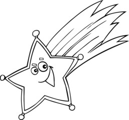 christmas star for coloring book