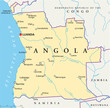 Angola map (Angola Landkarte)