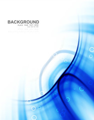 Wall Mural - abstract blue swirl stylish technology wave background