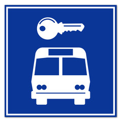 Poster - Señal alquiler de autobuses