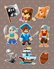 Wall Mural - pirate stickers