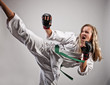 canvas print picture - sportlerportrait_karate_03