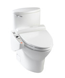 Fototapeta Łazienka - Nice automatic toilet bowl the sanitary ware isolated