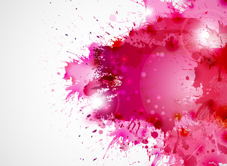 Aufkleber - Abstract artistic Background forming by blots