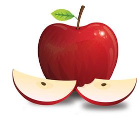 Wall Mural - Apple, illustration