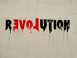revolution with love text concept
