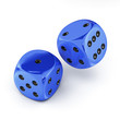 Blue dices