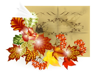Fototapete - Autumn brochure design