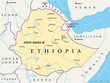 Ethiopia map (Äthiopien Landkarte)