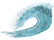 © vertyr - Vector illustration mosaic of wave with foam.