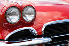 Vintage Sports Car Headlights