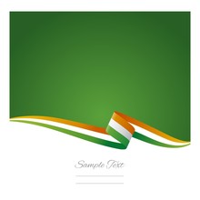 Abstract Color Background Irish Flag Vector
