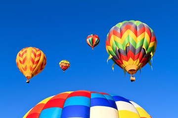 Sticker - colorful hot air balloons