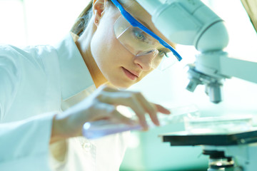 Wall Mural - Female chemist