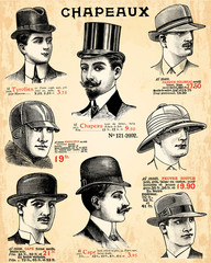 Fotobehang - chapeaux pour hommes