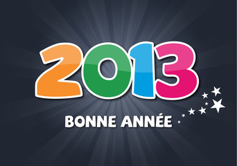 Sticker - Carte de voeux 2013 - Bonne année