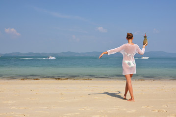 Wall Mural - Beach scene. Naka island, Thailand