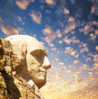 Mount Rushmore National Memorial with dramatic sky - USA