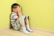 © ashumskiy - Little child boy wall corner punishment sitting