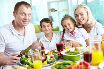 Wall Mural - Family dinner