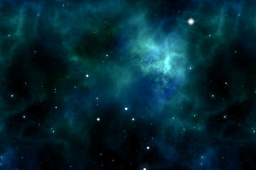 Wall Mural - space and stars