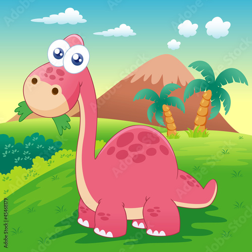 Nowoczesny obraz na płótnie illustration of dinosaur