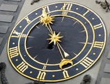 Fototapeta Kosmos - Ancient clock in Bern, Switzerland