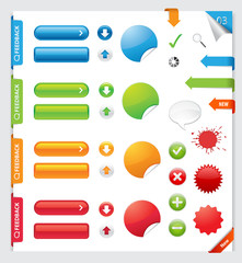 Wall Mural - web design elements