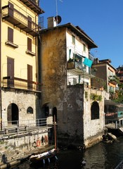 Wall Mural - Varenna, old Italian town on the coast of lake Como