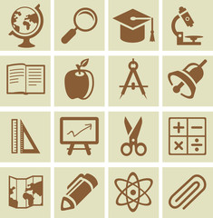 Vector design elements for school and university