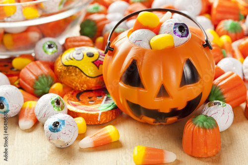 Plakat Spooky Orange Candy Halloween