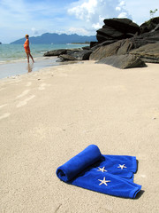 Wall Mural -  Beach scene. Langkawi island, Malaysia