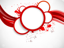 Background With Red Circles