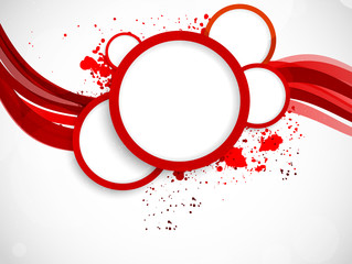 Poster - Background with red circles
