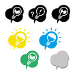 © herzform - Glühbirne Energie Idee Icons