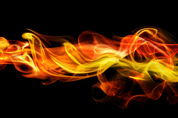 Wall Mural - fiery smoke background