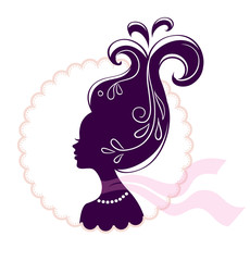 Sticker - Beautiful woman pic