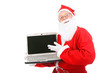 © Sabphoto - santa claus with laptop